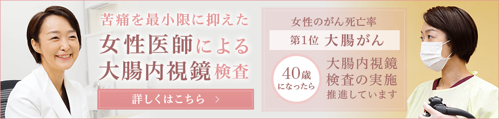 女性医師による内視鏡検査実施中